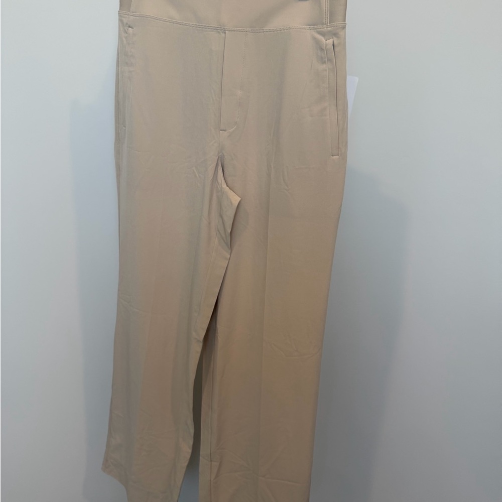 Athleta Brooklyn Neutral Beige Wide-Leg Pants